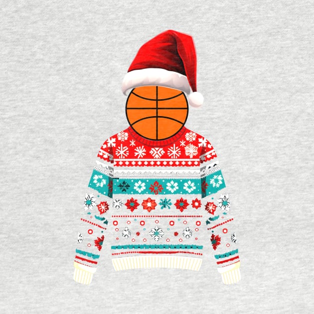 Ugly Christmas Sweater Basketball #3 by Butterfly Venom